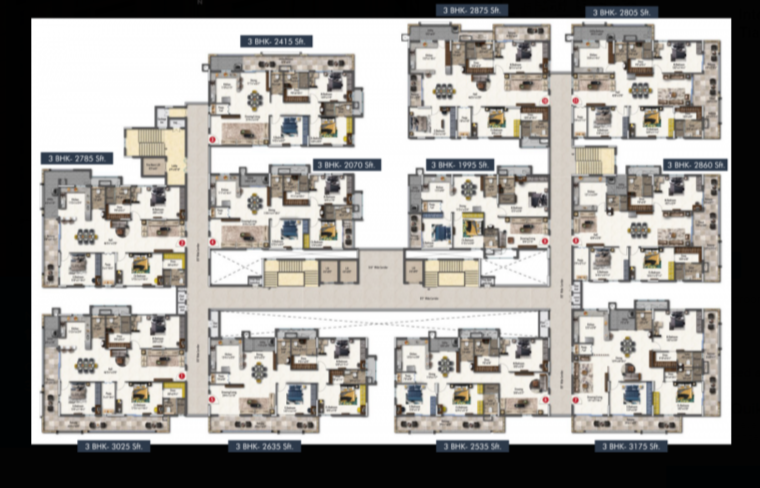 Sri LVRS Tiara Floor plan